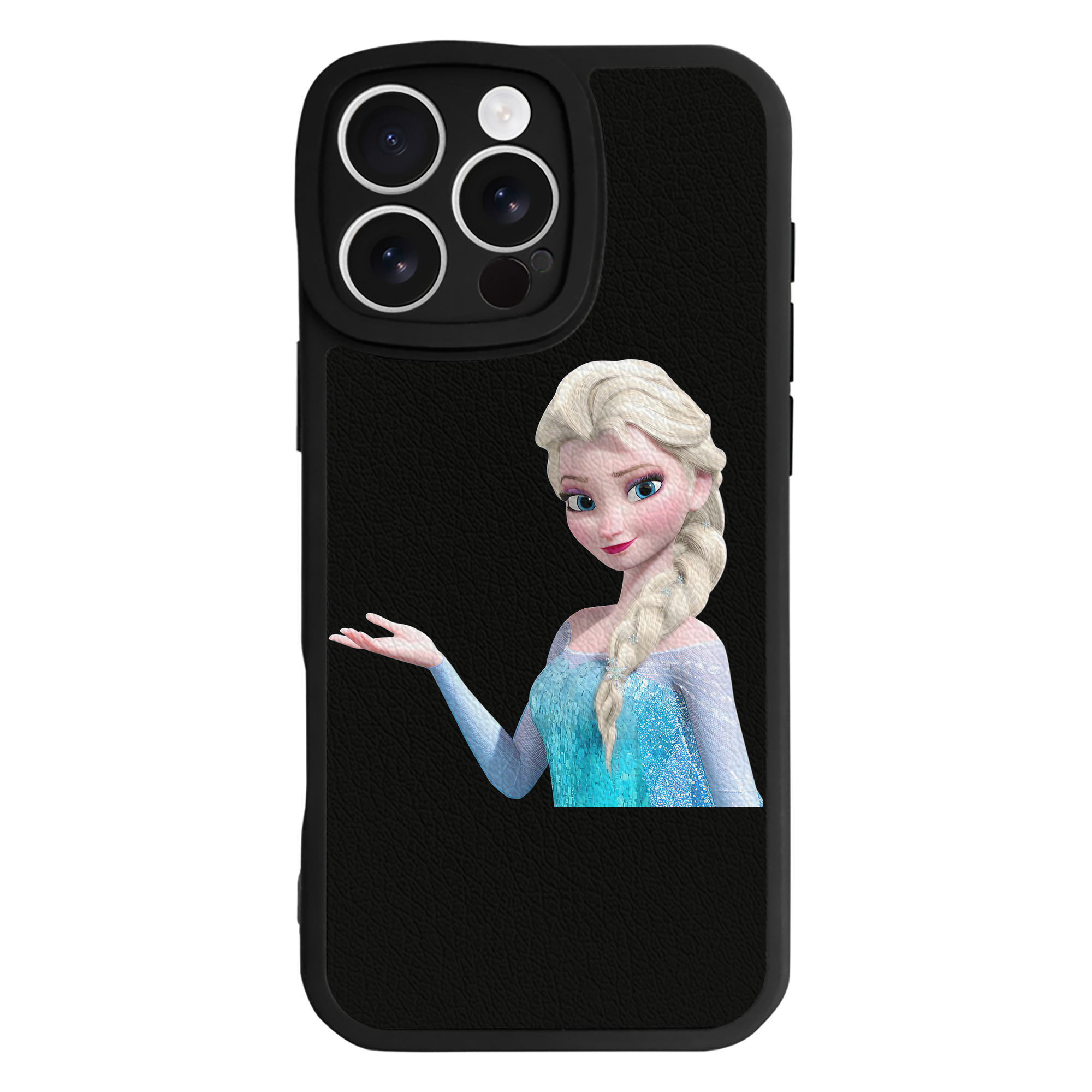 （画像用） アナと雪の女王 アンナ エルサ Frozen Anna Elsa 【iPhone 16シリーズ対応】シリコンスマホケース（レザー調） 材質：シリコン